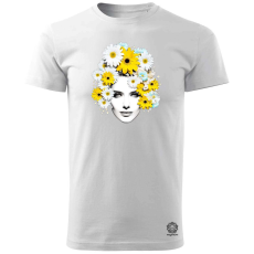 Magnolion Pop art százszorszép férfi póló - 19 szín, S-3XL