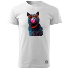 Magnolion Popart macska v2 férfi póló - 19 szín, S-3XL