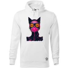 Magnolion Popart macskanő v2 férfi pulóver - 19 szín, S-5XL férfi pulóver, kardigán