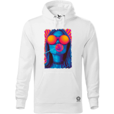 Magnolion Popart macskanő v6 férfi pulóver - 19 szín, S-5XL férfi pulóver, kardigán