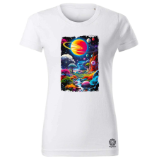 Magnolion Pszichedelikus bolygók v1 női póló - 19 szín, XS-2XL női póló