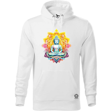 Magnolion Pszichedelikus Buddha v3 férfi pulóver - 19 szín, S-5XL