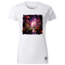 Magnolion Pszichedelikus erdő v1 női póló - 19 szín, XS-2XL női póló