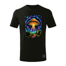 Magnolion Pszichedelikus gomba UFO v4 gyerek póló - 11 szín, 4-12 éves gyerek póló