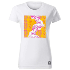 Magnolion Pszichedelikus nyuszi v24 női póló - 19 szín, XS-2XL