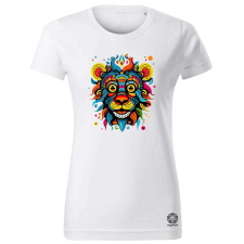 Magnolion Pszichedelikus oroszlán firka v4 női póló - 19 szín, XS-2XL női póló