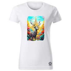 Magnolion Pszichedelikus szarvas fantázia v2 női póló - 19 szín, XS-2XL