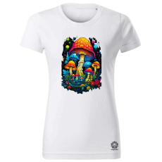 Magnolion Pszichedelikus varázsgomba v6 női póló - 19 szín, XS-2XL
