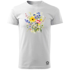 Magnolion Rajz csokor v8 férfi póló - 19 szín, S-3XL