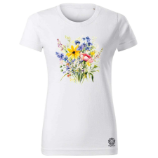 Magnolion Rajz csokor v8 női póló - 19 szín, XS-2XL női póló