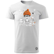 Magnolion Rajzfilm punk srác v11 férfi póló - 19 szín, S-3XL