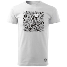 Magnolion Rajzfilm punk srác v46 férfi póló - 19 szín, S-3XL