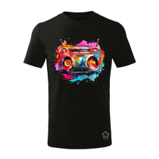 Magnolion Retró boombox v2 gyerek póló - 11 szín, 4-12 éves