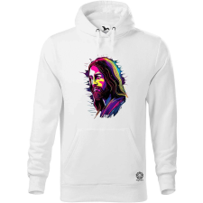 Magnolion Retró neon Jézus v1 férfi pulóver - 19 szín, S-5XL férfi pulóver, kardigán