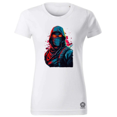 Magnolion Retró ninja v2 női póló - 19 szín, XS-2XL