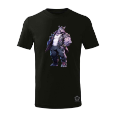 Magnolion Rocksteady anime fanart v5 gyerek póló - 11 szín, 4-12 éves