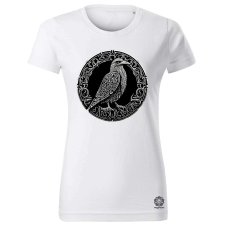 Magnolion Rúna díszes holló v1 női póló - 19 szín, XS-2XL női póló