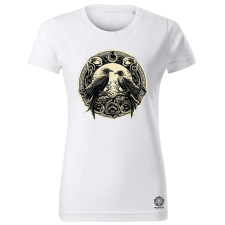 Magnolion Rúna díszes holló v6 női póló - 19 szín, XS-2XL női póló