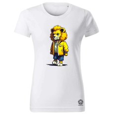 Magnolion Sárga oroszlán srác v4 női póló - 19 szín, XS-2XL