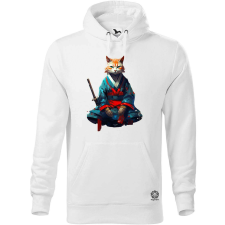 Magnolion Szamuráj macska v4 férfi pulóver - 19 szín, S-5XL férfi pulóver, kardigán