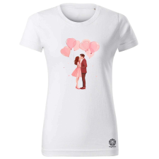 Magnolion Szerelem és lufik v1 női póló - 19 szín, XS-2XL női póló