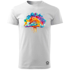 Magnolion Szivárvány város v2 férfi póló - 19 szín, S-3XL férfi póló