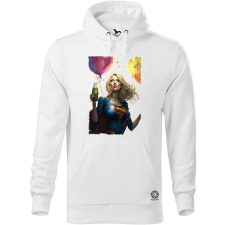 Magnolion Szuperhős party Supergirl férfi pulóver - 19 szín, S-5XL férfi pulóver, kardigán