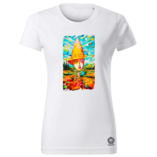 Magnolion Szürreál absztrakt táj v7 női póló - 19 szín, XS-2XL