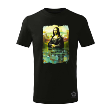 Magnolion Szürreális Mona Lisa v3 gyerek póló - 11 szín, 4-12 éves