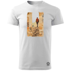 Magnolion Szürreáls papír kollázs v2 férfi póló - 19 szín, S-3XL