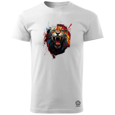 Magnolion Üvöltő oroszlán v1 férfi póló - 19 szín, S-3XL