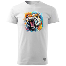 Magnolion Üvöltő tigris v2 férfi póló - 19 szín, S-3XL férfi póló