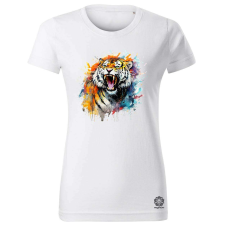 Magnolion Üvöltő tigris v4 női póló - 19 szín, XS-2XL női póló