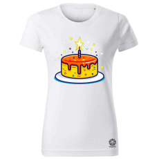 Magnolion Vektor torta v4 női póló - 19 szín, XS-2XL