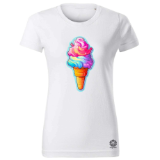 Magnolion Vibráló vektor fagyi v1 női póló - 19 szín, XS-2XL
