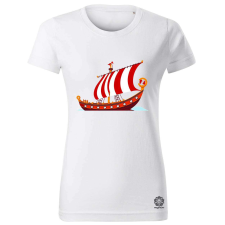 Magnolion Viking hosszúhajó v2 női póló - 19 szín, XS-2XL női póló