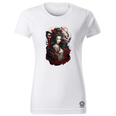 Magnolion Vintage japán nő tetoválás v3 női póló - 19 szín, XS-2XL