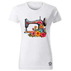 Magnolion Vintage varrógép v1 női póló - 19 szín, XS-2XL
