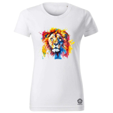 Magnolion Vízfesték oroszlán v1 női póló - 19 szín, XS-2XL női póló