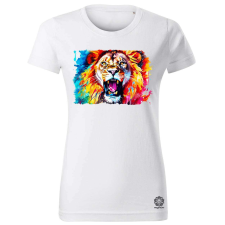 Magnolion Vízfesték oroszlán v2 női póló - 19 szín, XS-2XL női póló