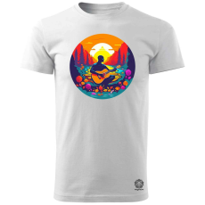 Magnolion Zene a természet lágy ölén v4 férfi póló - 19 szín, S-3XL