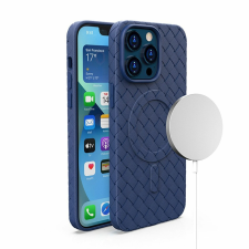 MagSafe szövött tok iPhone 15-höz - sötétkék tok és táska