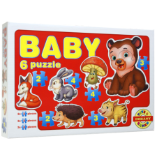 Magyar Gyártó Baby Puzzle erdei állatok - D-Toys puzzle, kirakós
