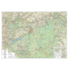  Magyarország falitérkép Magyarország közlekedése térkép Szarvas kiadó 1:450 000 180x130 cm - fóliázott