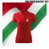  Magyarország feliratos galléros póló (női) - magyar válogatott szurkolói póló (piros)
