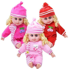 Magyarul éneklő hajas Panni baba óriás szempillával - 42 cm baba