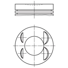 Mahle dugattyú 021 PI 00127 000 autóalkatrész