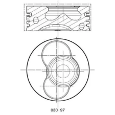 Mahle dugattyú 030 97 02 autóalkatrész