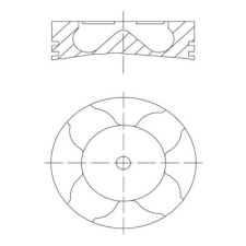 Mahle dugattyú MAHLE 081 PI 00103 000 autóalkatrész