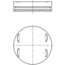 Mahle dugattyú MAHLE 083 13 01 autóalkatrész